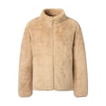 thumbnail image 1 of MeetoTime Girls Boys Zipper Up Jacket Warm Soft Fleece Outerwear Jacket with Pockets 3-8 Years, 1 of 3
