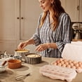 thumbnail image 4 of Hearth & Gear Reusable Egg Carton With Lid 18 Grid Stackable Fridge Egg Holder Tray For Kitchen Restaurant & Camping Storage 1pc Coffee Canisters with Airtight Lids Pasta Containers Storage Food Prep, 4 of 4
