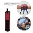 thumbnail image 3 of TFixol Multifunctional Magnetic Wristband for Woodworking and DIY Projects, Durable Nail Pickup Tool with Triple-Row Magnets, Red, 3 of 6