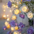 thumbnail image 4 of Guirlandes Lumineuses à Fleurs à Piles Lumières Roses pour Pièce Chambre Décorations de Foyer, 4 of 5