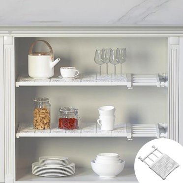 Feltree Séparateur de Compartiment de Garde-Robe Planche d'Organisation Rétractable pour Armoire de Cuisine Étagère de Rangement pour Armoire Étagère à Chaussures