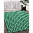 thumbnail image 3 of Ahgly Company Machine Washable Indoor Round Transitional Sea Green Area Rugs, 6' Round, 3 of 7
