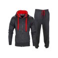 thumbnail image 1 of Innerwin Hoodies Color Block Men Sweatsuit Sports Zip Up Regular Fit Tracksuit Set Style-K XL, 1 of 2
