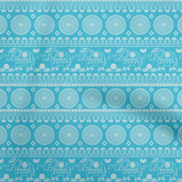 oneOone Polyester Spandex Sky Blue Fabric Block Craft Projects Decor Fabric Printed By The Yard 56 Inch Wide-KS