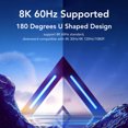 thumbnail image 3 of Adaptateur Mini HD vers HD, Plug And Play Boîtier ABS Mini HD vers HD Femelle en Forme de U pour Projecteur, 3 of 8