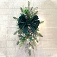 thumbnail image 1 of Dvkptbk Christmas Wreaths for Front Door Christmas Rattan Upside Down Tree Wall Hanging Door Hanging Restaurant Decoration Christmas Decorations on Clearance, 1 of 9