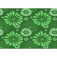 thumbnail image 1 of Ahgly Company Machine Washable Indoor Rectangle Transitional Green Area Rugs, 3' x 5', 1 of 7