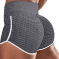 thumbnail image 1 of KIHOUT Women's High Waist Workout Shorts Butt Lifting Tummy Control Ruched Booty Running Yoga Shorts, 1 of 2