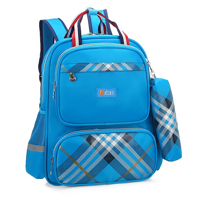 Coofit Kids Backpack Splash Proof Reflective Student Backpack School Bag with Pen Bag