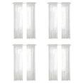thumbnail image 1 of Window White Sheer Curtains 90 Inches Long 8 Panels Sheer White Curtains Clear Curtains Basic Rod Pocket Panel, 1 of 7