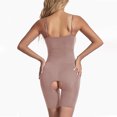 thumbnail image 4 of Dealovy Bodysuits for Women Low Cut Slim Fitted Solid Color Shapewear Spaghetti Strap Sleeveless Basic Jumpsuits, 4 of 4