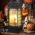 thumbnail image 4 of YIMWNYI Halloween Mini Lantern – Battery Operated LED Lantern for Home Décor, Portable Decorative Lantern for Table Centerpieces, Indoor & Outdoor Use, Hanging Light for Halloween Decorations, 4 of 6