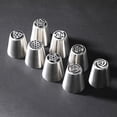 thumbnail image 3 of Stainless Steel Piping Nozzle Set Molding Flower Butter Extrusion Tool Baking Cake Piping Nozzle Set Proof Durable Smooth Piping Artifact Christmas Ceramic Happy Face Stampers Cookie for Baking, 3 of 3