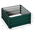 thumbnail image 3 of Outsunny 2-Pieces Raised Garden Bed with Galvanised Steel Frame, Green, 3 of 10
