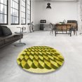 thumbnail image 4 of Ahgly Company Tapis d'Intérieur Lavable en Machine Carré Vert Olive Transitionnel, 4 Pieds Carré, 4 of 7
