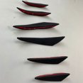 thumbnail image 3 of VONKY 6pack/lot Front Bumper Lip Canard Splitter Fin Spoiler Kit For Body Spoiler Canards B, 3 of 6