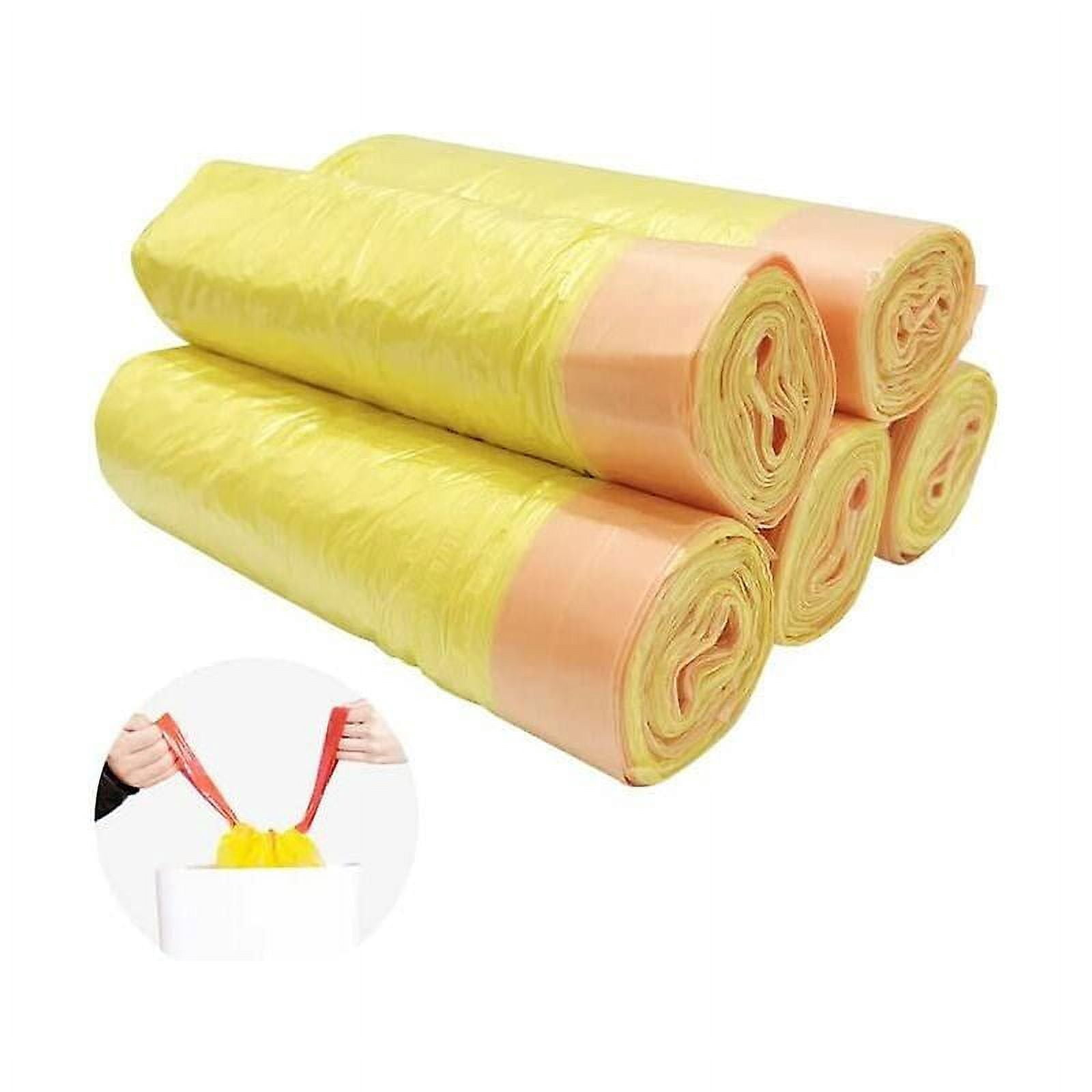 75 Trash Bags 20L with Drawstring Thickening Garbage Bag for Home Office 45x50cm