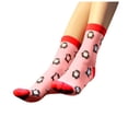 thumbnail image 2 of Red Socks Women Fun Socks Cute Penguin Animal Fun Novelty Cotton Gift, 2 of 3