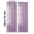 thumbnail image 2 of French Lace Window Curtain Semi Sheer Panel with Elegant Through Bar Design for Classic Interior, 2 of 8