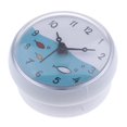 thumbnail image 4 of jifeng White Toilet Bathroom Wall Suction Clock Waterproof Time Display Home Decoration A-White, 4 of 8