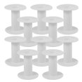 thumbnail image 4 of 10pcs White Plastic Empty Spools for Cord Organizing Use Wire Yarn Bobbins 1.5 Inches Diameter, 4 of 9