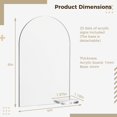 thumbnail image 3 of Clear Acrylic Arch Sign, 25 Packs Blank Acrylic Number Signs with Stand, DIY Reception Sign for Table Numbers, Weddings, Parties, Events, Restaurants, 3 of 5