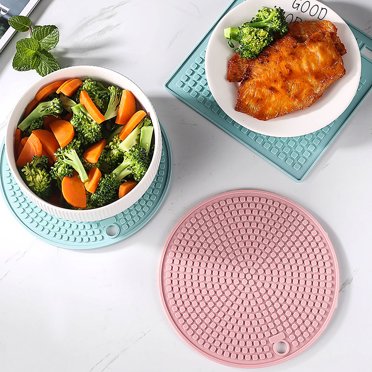 Iumwxz Gadgets de Cuisine Tapis de Pot Supports de Pot pour Poêle Chaude et Tapis de Pot. Tapis de Comptoir Résistant à la Chaleur pour Tables Napperons Cuillère et Grands Ustensiles de Cuisine en Gel de Silice Offres à la Maison