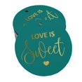 thumbnail image 1 of Inkdotpot Pack Of 100 Real Gold Foil Paper Tags Love Is Sweet Wedding Favor Hang Tags, 1 of 6
