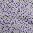 thumbnail image 1 of oneOone Polyester Spandex Purple Fabric Floral Craft Projects Decor Fabric Printed By The Yard 56 Inch Wide, 1 of 4