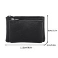 thumbnail image 3 of Openpig Coin Purse, Portable PU Leather Coin Purse with Zipper Coin Purse Mini Change Purse Small Coin Purse for Women Credit Card Folded Bills ID Key Headset Lipstick, 3 of 4