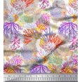 thumbnail image 1 of Soimoi Poly Georgette Fabric Coral Ocean Printed Fabric 1 Yard 52 Inch Wide, 1 of 2