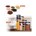 thumbnail image 3 of 7 Pieces Airtight Food Storage Container Set Kitchen Organization Containers with 8 Labels & Chalk Marker BPA Free Clear Plastic Kitchen and Pantry Organization Containers, 3 of 8