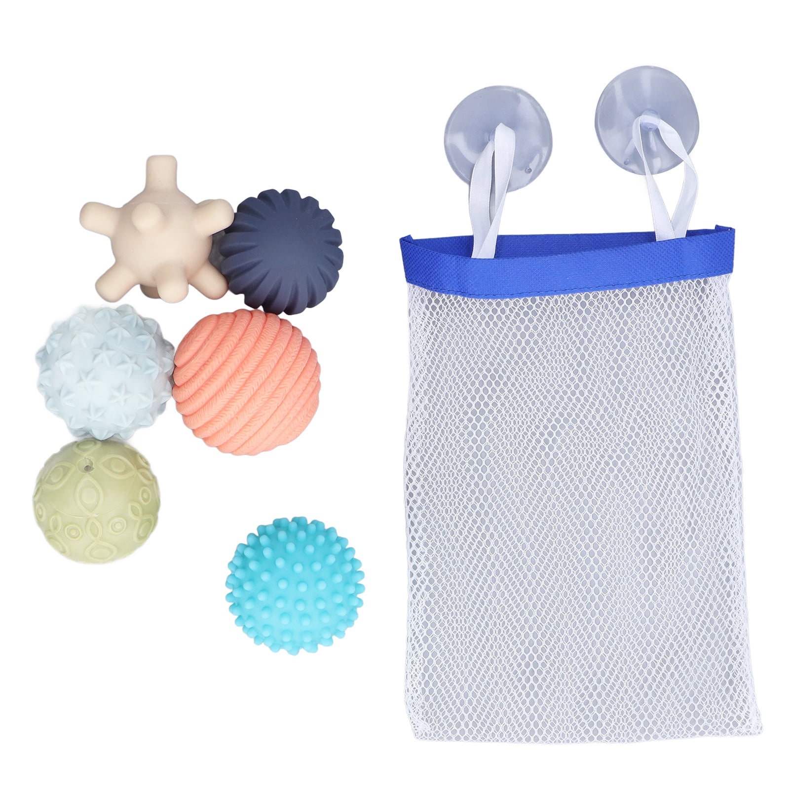Ccdes Soft Sensory Ball,Textured Sensory Ball Set,6pcs Baby Textured Sensory Ball Set Children Portable Soft Multicolor Squeeze Ball Toy 6 Month+