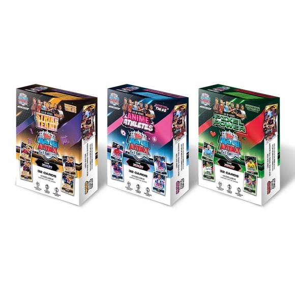 2026-27 Topps Match Attax UEFA Club Competitions Cards - Mini Tin 3-Pack Set (108 Cards + 12 Exclusive LE)