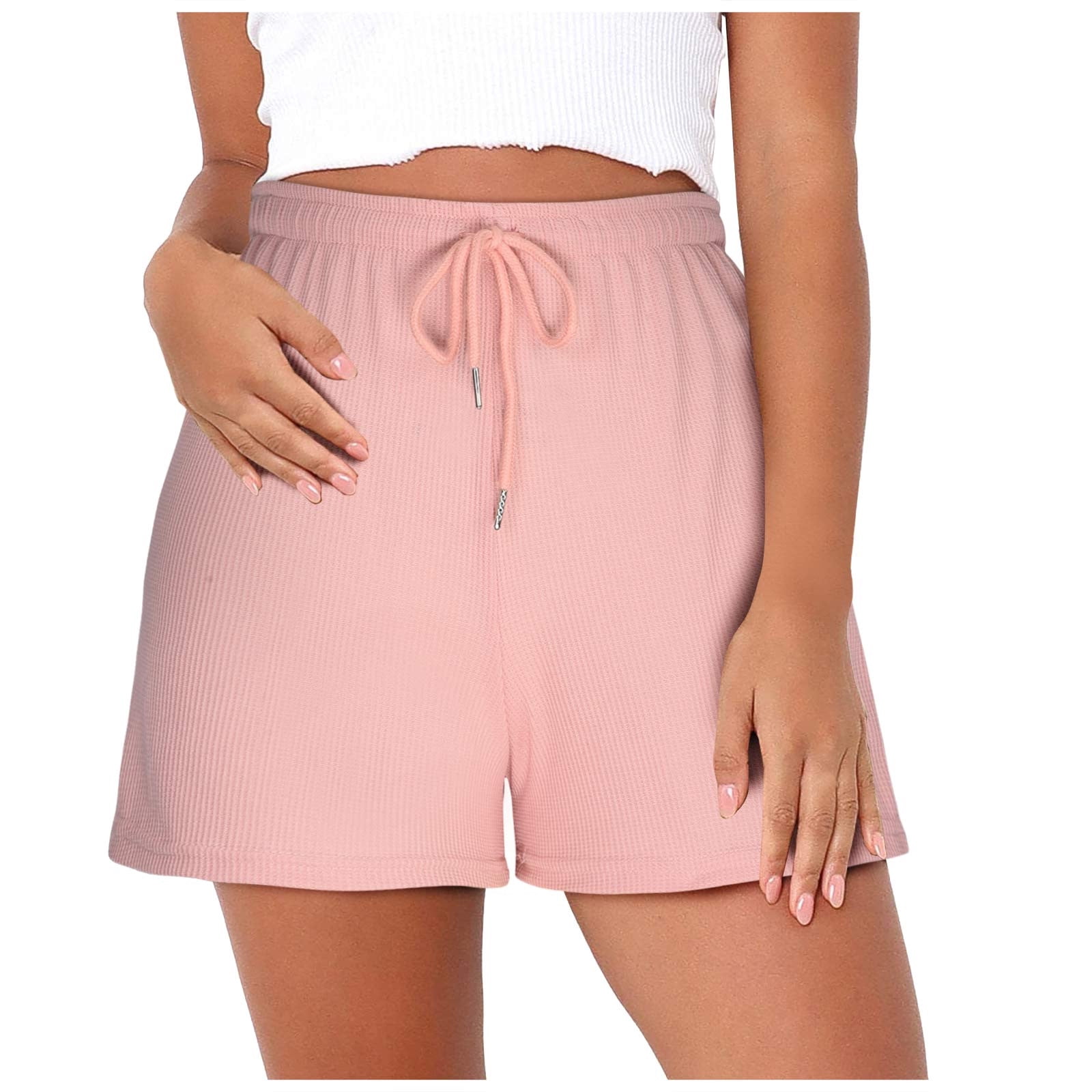 yievot Short de Course Ample Uni pour Femme, Mode Décontractée Printemps et Été