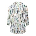thumbnail image 4 of RKSTN Chemisiers Décontractés Boho à Imprimé Floral pour Femmes, Col en V, Manches Longues, Automne, Hauts à Imprimé Floral, Blouses Amples, Chemises, 4 of 6