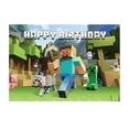 thumbnail image 1 of Toile de Fond Fête d'Anniversaire Minecraft Toile de Fond Thème Décoration Bannière, 1 of 3