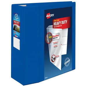Avery Heavy-Duty View 3 Ring Binder, 5 Inch One Touch EZD Rings, 2.3/4.8 Inch Spine, 1 Pacific Blue Binder (79817)