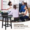 thumbnail image 4 of Gymax 4PCS kitchen bar stools counter height bar stools mid century bar chairs Black, 4 of 6