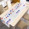 thumbnail image 3 of EGNMCR Room Decor, Home Decor, Wall Decor, Holiday Products Independence Day Table Flag With Non-Slip Heat Resistance Linen Tablecloth Decorative Table Runner Mat For Dining Table the Tablecloths, 3 of 7