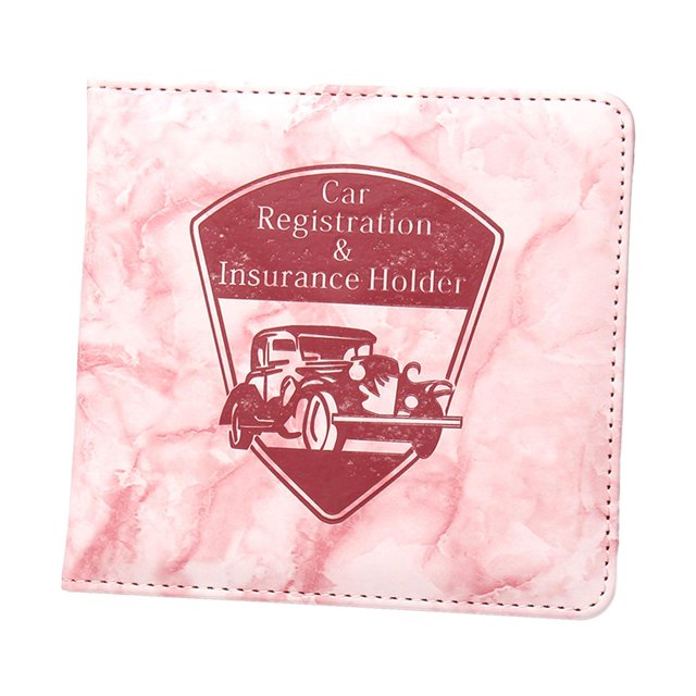 Esquirla Generic Car Registration and Insurance Holder for Documents License Men Pink