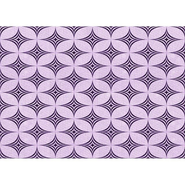 Ahgly Company Machine Washable Indoor Rectangle Transitional Purple Flower Purple Area Rugs, 2' x 4'