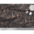 thumbnail image 3 of Soimoi Modal Satin Fabric Floral & Paisley Print Fabric by The Yard 42 Inch Wide, 3 of 3