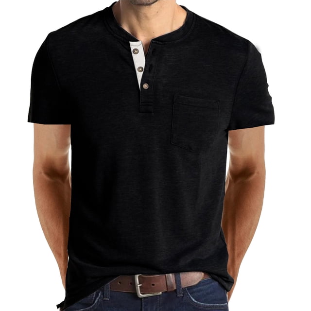 CEHVOM Chemise à Manches Longues pour Hommes, Basique, Couleur Unie