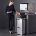 thumbnail image 2 of HOMCOM 19 Gallon Sensor Trash Can, Touchless Garbage Can w/ 3 Compartments, 2 of 10