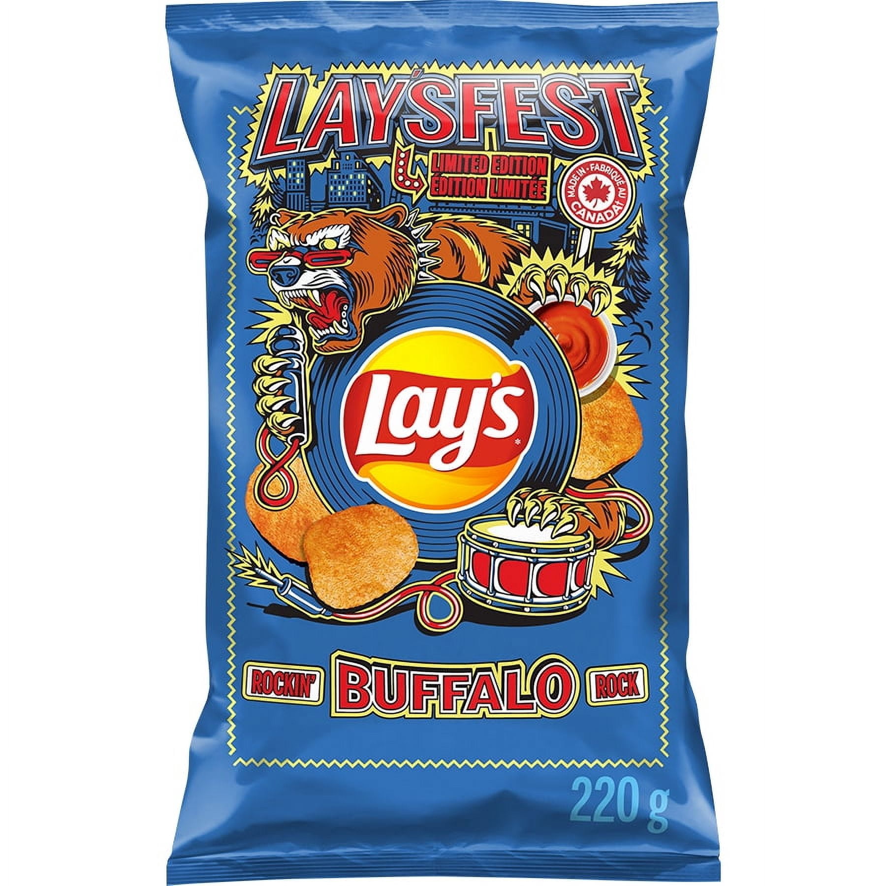 Lay's Rockin' Buffalo flavoured Potato Chips