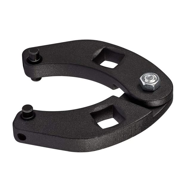 7463 Fully Adjustable Gland Nut Wrench Forged Steel Black High Performance Exquisite Workmanship Nut Spanner for Hydraulic Cylinder Repair Maintenance