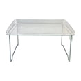thumbnail image 2 of Birdeem Desk Shelf for Top of Desk,Clear Acrylic Cabinet Shelf Foldable Kitchen Counter Shelf Rack Stackable Storage Stand Organizer for Bathroom Pantry Countertop Cupboard, 1 Piece,12.2X8.7X6.6In, 2 of 6