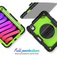 thumbnail image 2 of navor Rugged Cover Compatible with iPad Mini 6 (2021), Rotatable Kickstand Shoulder & Hand Strap Shockproof Heavy Duty Protective Case, 2 of 9