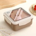 thumbnail image 1 of Canada Day Kcavykas Back to School Season,Plastic Lunch Box Microwave Heated And Separated Bento Box with Tableware Student office Worker Portable Lunch Box, 1 of 4